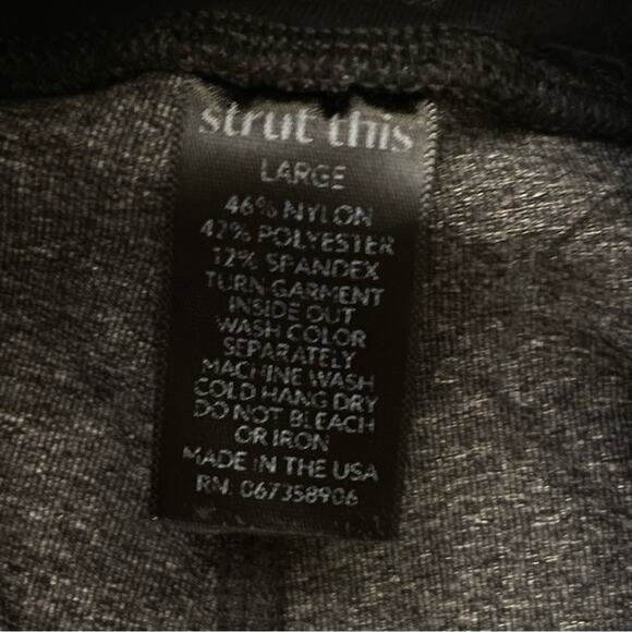 Strut This women's leggings casual wear exercise pants size large L B15 - Picture 3 of 4